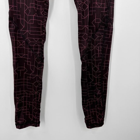 Gymshark Geo Print Elastic Waist Low Rise Leggings Size Small - Picture 3 of 10